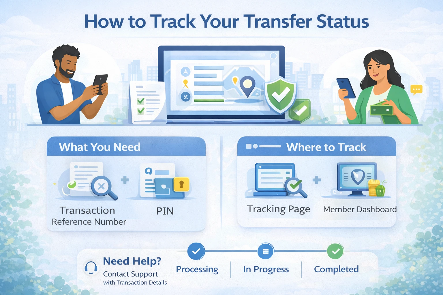 How to Track Your Transfer Status